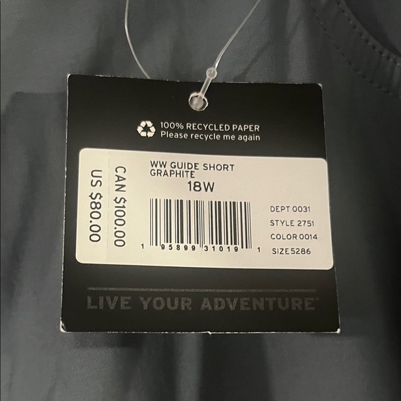 Eddie Bauer Women's Gray Cargo Shorts Size 18W - Picture 2 of 8